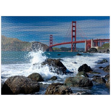 puzzleplate San Francisco Bay and Golden Gate Bridge, San Francisco, California, USA 1000 Jigsaw Puzzle
