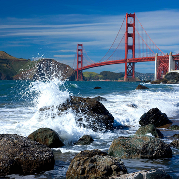 San Francisco Bay and Golden Gate Bridge, San Francisco, California, USA 1000 Jigsaw Puzzle 3D Modell
