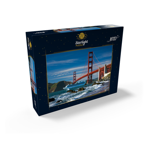 San Francisco Bay with cruise ship and Golden Gate Bridge, San Francisco, California, USA 1000 Jigsaw Puzzle box view1