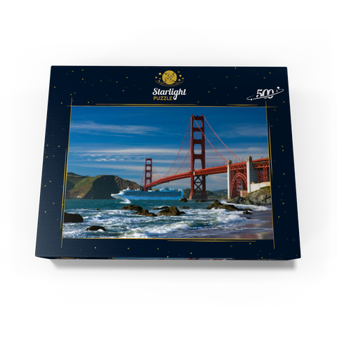 San Francisco Bay with cruise ship and Golden Gate Bridge, San Francisco, California, USA 500 Jigsaw Puzzle box view1