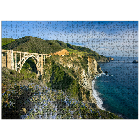 puzzleplate Coast on Highway One near Big Sur, California, USA 500 Jigsaw Puzzle