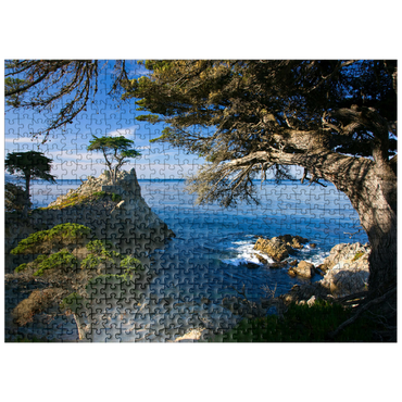 puzzleplate Monterey cypress (Lone Cypress) on the Pacific coast near 500 Jigsaw Puzzle