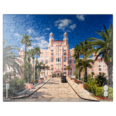 puzzleplate Hotel Don Cesar Beach Resort at St. Pete Beach in St. Petersburg on the Gulf Coast, Florida, USA 100 Jigsaw Puzzle