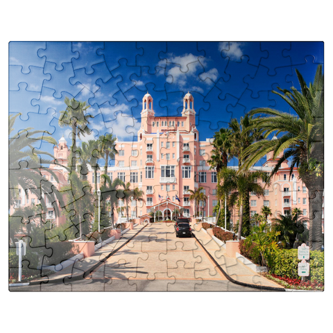 puzzleplate Hotel Don Cesar Beach Resort at St. Pete Beach in St. Petersburg on the Gulf Coast, Florida, USA 100 Jigsaw Puzzle