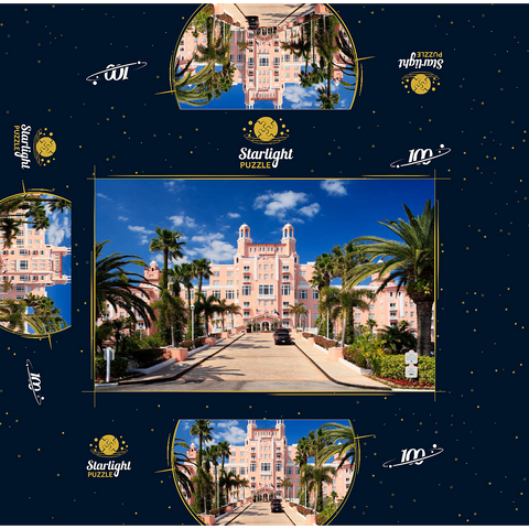 Hotel Don Cesar Beach Resort at St. Pete Beach in St. Petersburg on the Gulf Coast, Florida, USA 100 Jigsaw Puzzle box 3D Modell