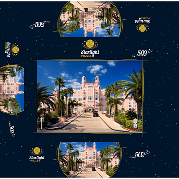 Hotel Don Cesar Beach Resort at St. Pete Beach in St. Petersburg on the Gulf Coast, Florida, USA 500 Jigsaw Puzzle box 3D Modell