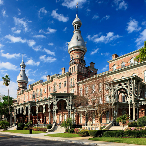 Former Tampa Bay Hotel with Henry Plant Museum in Tampa on the Gulf Coast, Florida, USA 1000 Jigsaw Puzzle 3D Modell