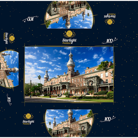 Former Tampa Bay Hotel with Henry Plant Museum in Tampa on the Gulf Coast, Florida, USA 100 Jigsaw Puzzle box 3D Modell