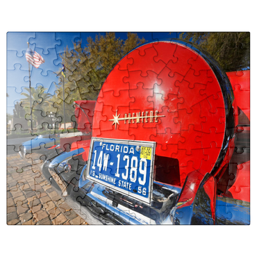 puzzleplate Vintage car in Ybor City, Tampa on the Gulf Coast, Florida, USA 100 Jigsaw Puzzle