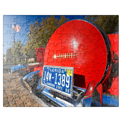 puzzleplate Vintage car in Ybor City, Tampa on the Gulf Coast, Florida, USA 100 Jigsaw Puzzle