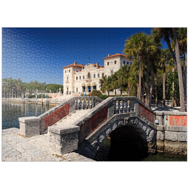 puzzleplate Villa Vizcaya garden area in Coconut Grove Miami, Florida, USA 1000 Jigsaw Puzzle