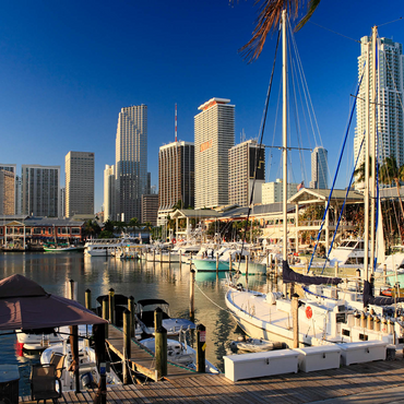 Marina at Bayside Marketplace in Downtown Miami, Florida, USA 1000 Jigsaw Puzzle 3D Modell