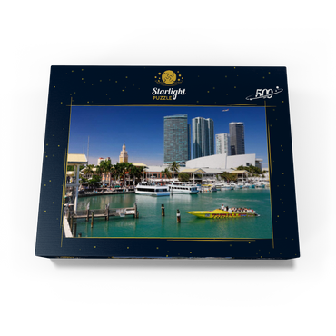 Marina at Bayside Marketplace in Downtown Miami, Florida, USA 500 Jigsaw Puzzle box view1