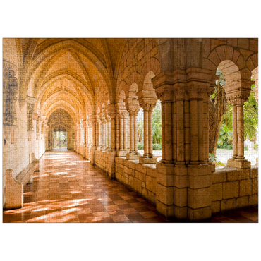 puzzleplate Cloister in the rebuilt Spanish Monastery of St. Bernard in Miami, Florida, USA 1000 Jigsaw Puzzle