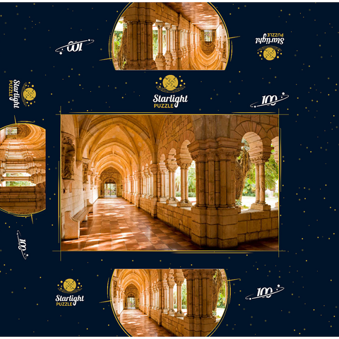 Cloister in the rebuilt Spanish Monastery of St. Bernard in Miami, Florida, USA 100 Jigsaw Puzzle box 3D Modell