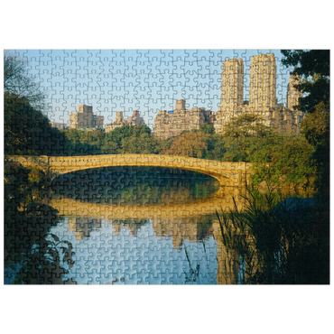 puzzleplate Lake in Central Park, Uptown Manhattan, New York City, New York, USA 500 Jigsaw Puzzle