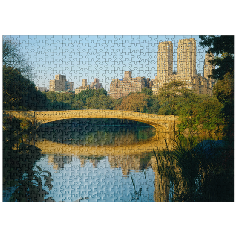 puzzleplate Lake in Central Park, Uptown Manhattan, New York City, New York, USA 500 Jigsaw Puzzle