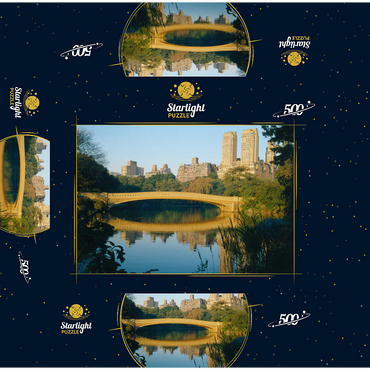 Lake in Central Park, Uptown Manhattan, New York City, New York, USA 500 Jigsaw Puzzle box 3D Modell