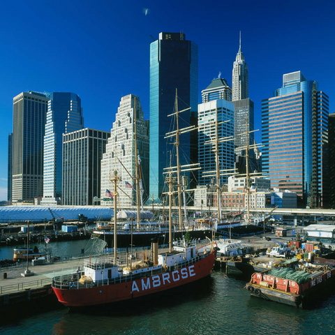 Southstreet Seaport Museum, New York City, New York, USA 100 Jigsaw Puzzle 3D Modell