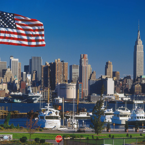 View over the Hudson to Manhattan, New York City, New York, USA 1000 Jigsaw Puzzle 3D Modell