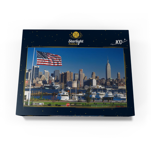View over the Hudson to Manhattan, New York City, New York, USA 100 Jigsaw Puzzle box view1