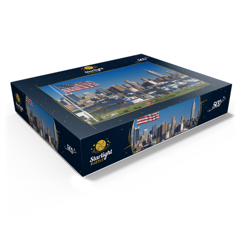 View over the Hudson to Manhattan, New York City, New York, USA 500 Jigsaw Puzzle box view1