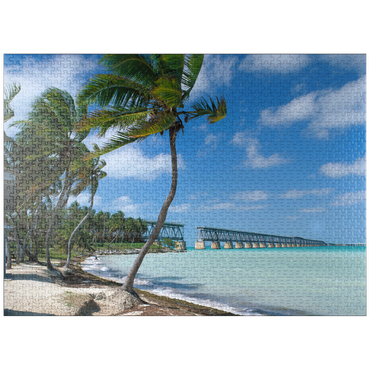 puzzleplate Flagler's Railroad Bridge, Bahia Honda Key, Florida Keys, Florida, USA 1000 Jigsaw Puzzle