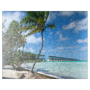 puzzleplate Flagler's Railroad Bridge, Bahia Honda Key, Florida Keys, Florida, USA 100 Jigsaw Puzzle