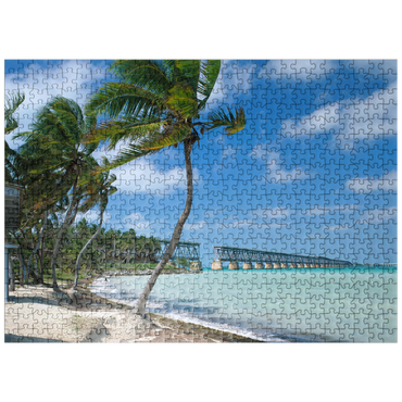 puzzleplate Flagler's Railroad Bridge, Bahia Honda Key, Florida Keys, Florida, USA 500 Jigsaw Puzzle