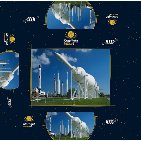 Rocket Park, Kennedy Space Center, Cape Caneveral, Florida, USA 1000 Jigsaw Puzzle box 3D Modell