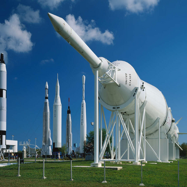 Rocket Park, Kennedy Space Center, Cape Caneveral, Florida, USA 100 Jigsaw Puzzle 3D Modell