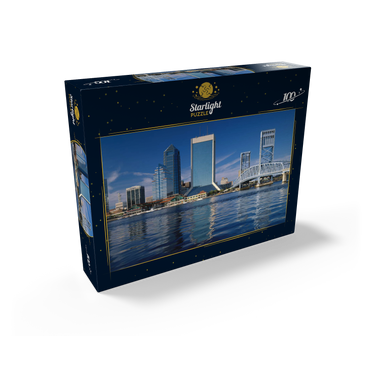 St. John's River and skyline of Jacksonville, Florida, USA 100 Jigsaw Puzzle box view1