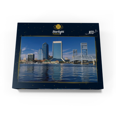 St. John's River and skyline of Jacksonville, Florida, USA 100 Jigsaw Puzzle box view1