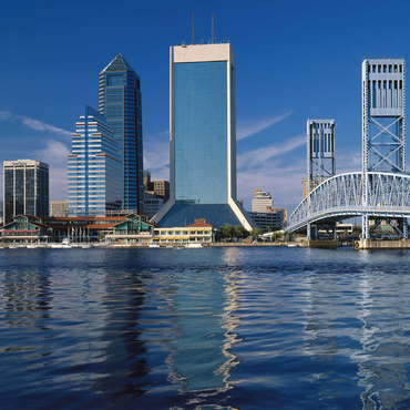 St. John's River and skyline of Jacksonville, Florida, USA 100 Jigsaw Puzzle 3D Modell