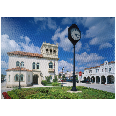 puzzleplate Palm Beach City Hall, Florida, USA 1000 Jigsaw Puzzle