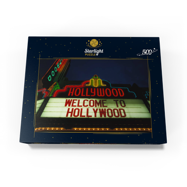 Neon sign in Hollywood, Los Angeles, California, USA 500 Jigsaw Puzzle box view1