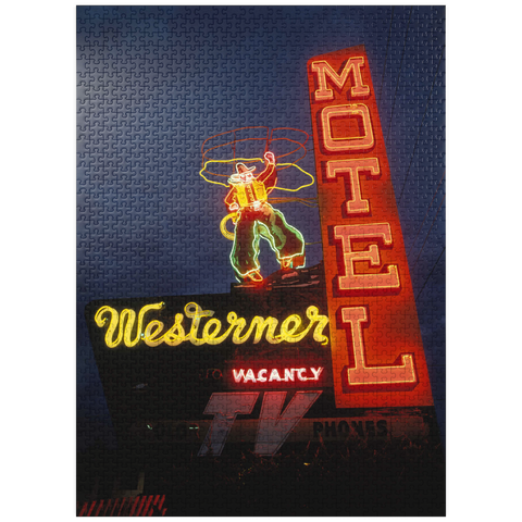puzzleplate Neon sign in Monterey, California, USA 1000 Jigsaw Puzzle