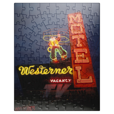puzzleplate Neon sign in Monterey, California, USA 100 Jigsaw Puzzle