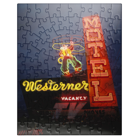 puzzleplate Neon sign in Monterey, California, USA 100 Jigsaw Puzzle