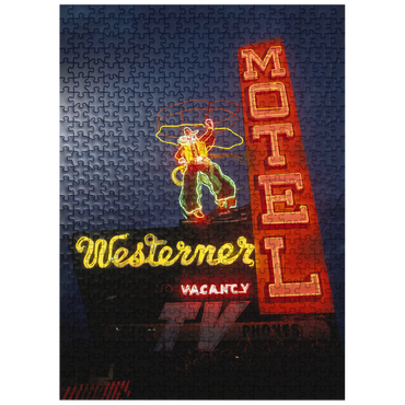 puzzleplate Neon sign in Monterey, California, USA 500 Jigsaw Puzzle