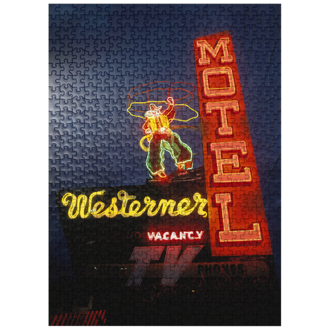 puzzleplate Neon sign in Monterey, California, USA 500 Jigsaw Puzzle