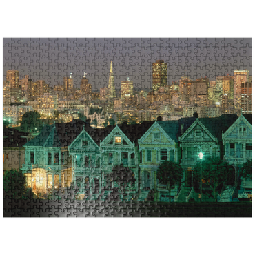 puzzleplate Alamo Square in San Francisco, California, USA 500 Jigsaw Puzzle