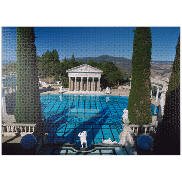 puzzleplate Neptune Pool from Hearst Castle, California, USA 1000 Jigsaw Puzzle