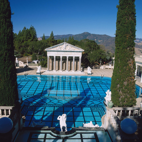 Neptune Pool from Hearst Castle, California, USA 1000 Jigsaw Puzzle 3D Modell