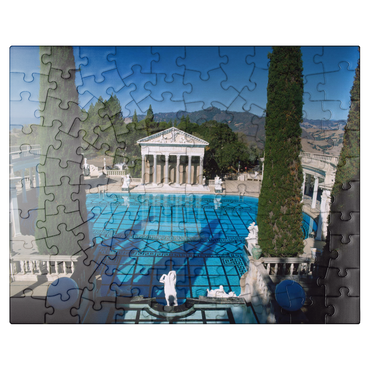 puzzleplate Neptune Pool from Hearst Castle, California, USA 100 Jigsaw Puzzle