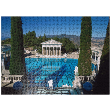 puzzleplate Neptune Pool from Hearst Castle, California, USA 500 Jigsaw Puzzle