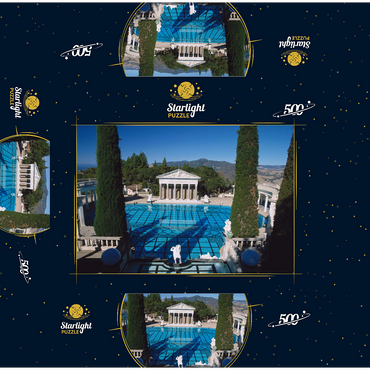 Neptune Pool from Hearst Castle, California, USA 500 Jigsaw Puzzle box 3D Modell