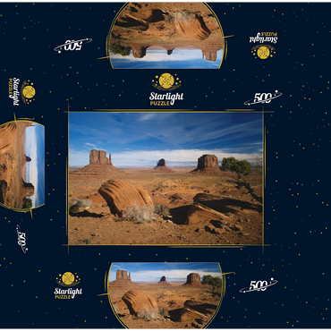 Monument Valley, Navajo Tribal Park, Arizona, USA 500 Jigsaw Puzzle box 3D Modell
