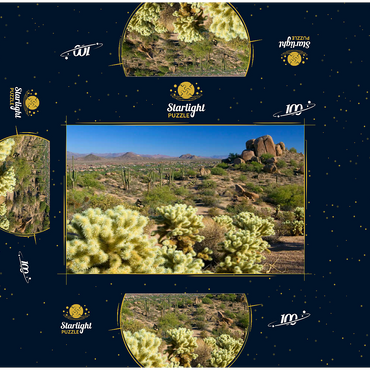 View from Pinnacle Peak, Scottsdale, Arizona, USA 100 Jigsaw Puzzle box 3D Modell