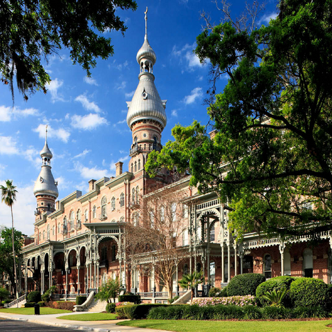 Former Tampa Bay Hotel with Henry Plant Museum in Tampa on the Gulf Coast, Florida, USA 100 Jigsaw Puzzle 3D Modell
